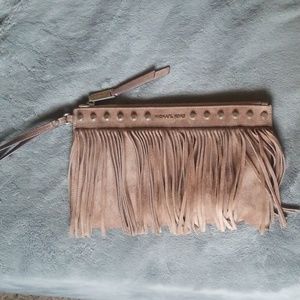 Michael Kors Fringe Large Wristlet/Clutch